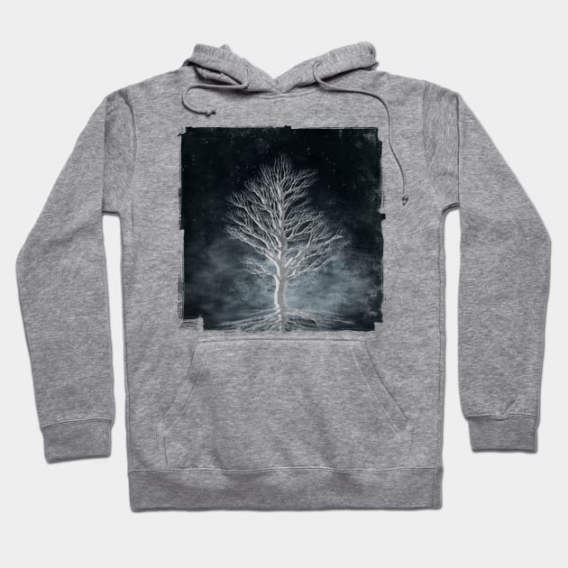 Dream Tree - Night Scene With Single Tree Hoodie by DyrkWyst